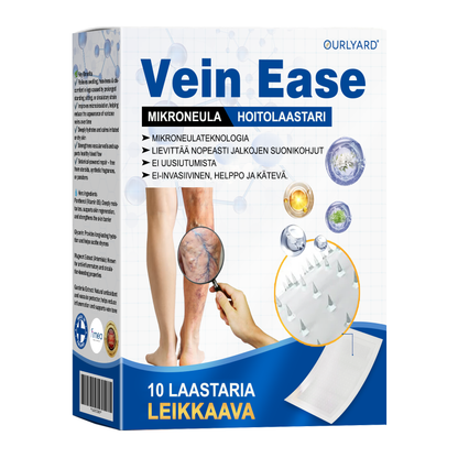 🔥Aikarajoitettu tarjous – Ourlyard® Vein Ease -mikroneulahoitolaastari – leikattava (hämähäkkisuonille, suonikohjuille, turvotukseen ja jalkojen väsymykseen)