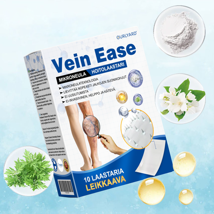 🔥Aikarajoitettu tarjous – Ourlyard® Vein Ease -mikroneulahoitolaastari – leikattava (hämähäkkisuonille, suonikohjuille, turvotukseen ja jalkojen väsymykseen)