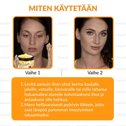 Ourlyard® Botox Mehiläismyrkky Ihon Uudistusvoide – Ikääntymisen merkkien vähentäjä, Kosteuttava, Ihoa kiinteyttävä ja kohottava, Ihon korjaava, Tasaisen sävyn edistäjä, Aknen ja tummien läiskien hoito, Syylien ja luomien poisto sekä Psoriaasin lievitys.