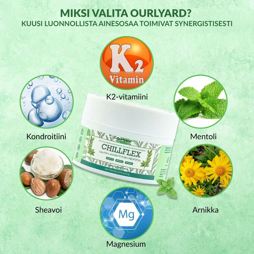 🎁𝐎𝐟𝐟𝐢𝐜𝐢𝐚𝐥 𝐒𝐭𝐨𝐫𝐞: 𝐎𝐮𝐫𝐥𝐲𝐚𝐫𝐝® Chillflex Mint Kivunlievitysvoide Vallankumouksellinen FDA:n hyväksymä voide poistaa kroonisen kivun vain 48 tunnissa – ei pillereitä, ei tuhansien eurojen lääkärikuluja!