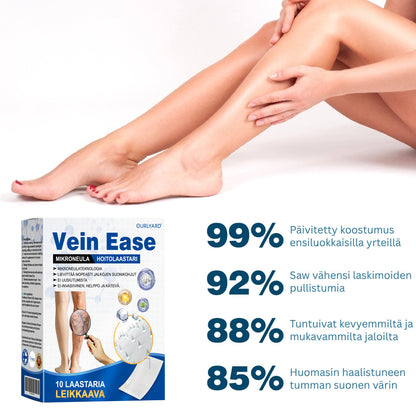 🔥Aikarajoitettu tarjous – Ourlyard® Vein Ease -mikroneulahoitolaastari – leikattava (hämähäkkisuonille, suonikohjuille, turvotukseen ja jalkojen väsymykseen)