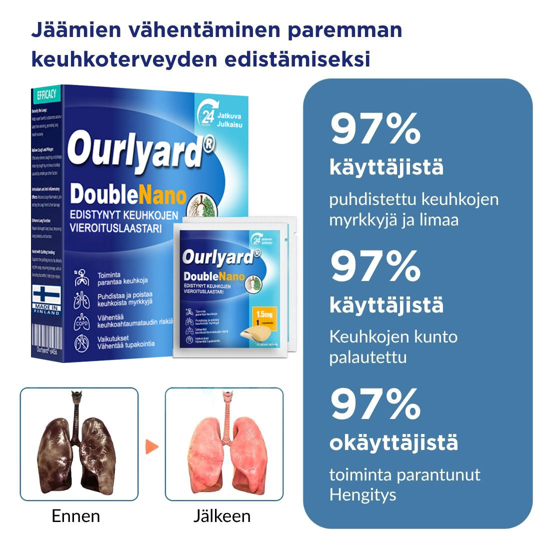 🍎Virallinen verkkokauppa: Ourlyard® DoubleNano Edistynyt keuhkojen puhdistuslaastari 💝 EU-sertifioitu