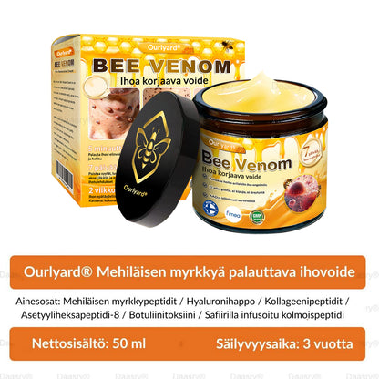 Ourlyard® Botox Mehiläismyrkky Ihon Uudistusvoide – Ikääntymisen merkkien vähentäjä, Kosteuttava, Ihoa kiinteyttävä ja kohottava, Ihon korjaava, Tasaisen sävyn edistäjä, Aknen ja tummien läiskien hoito, Syylien ja luomien poisto sekä Psoriaasin lievitys.
