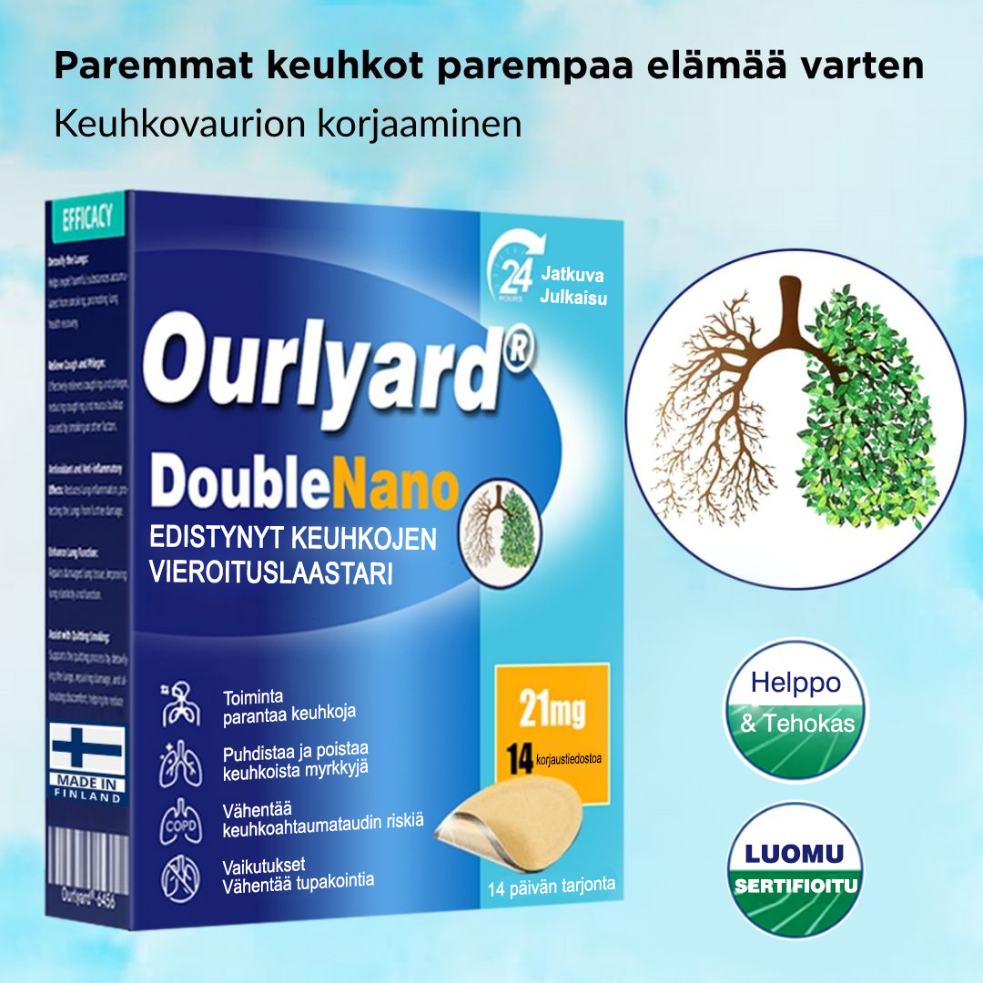 🍎Virallinen verkkokauppa: Ourlyard® DoubleNano Edistynyt keuhkojen puhdistuslaastari 💝 EU-sertifioitu
